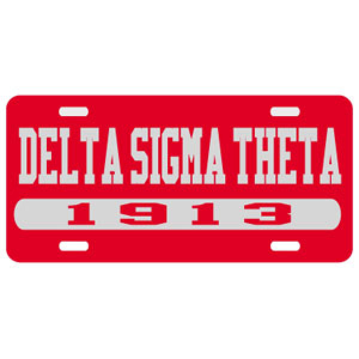 Delta Sigma Theta 1913 License Plate